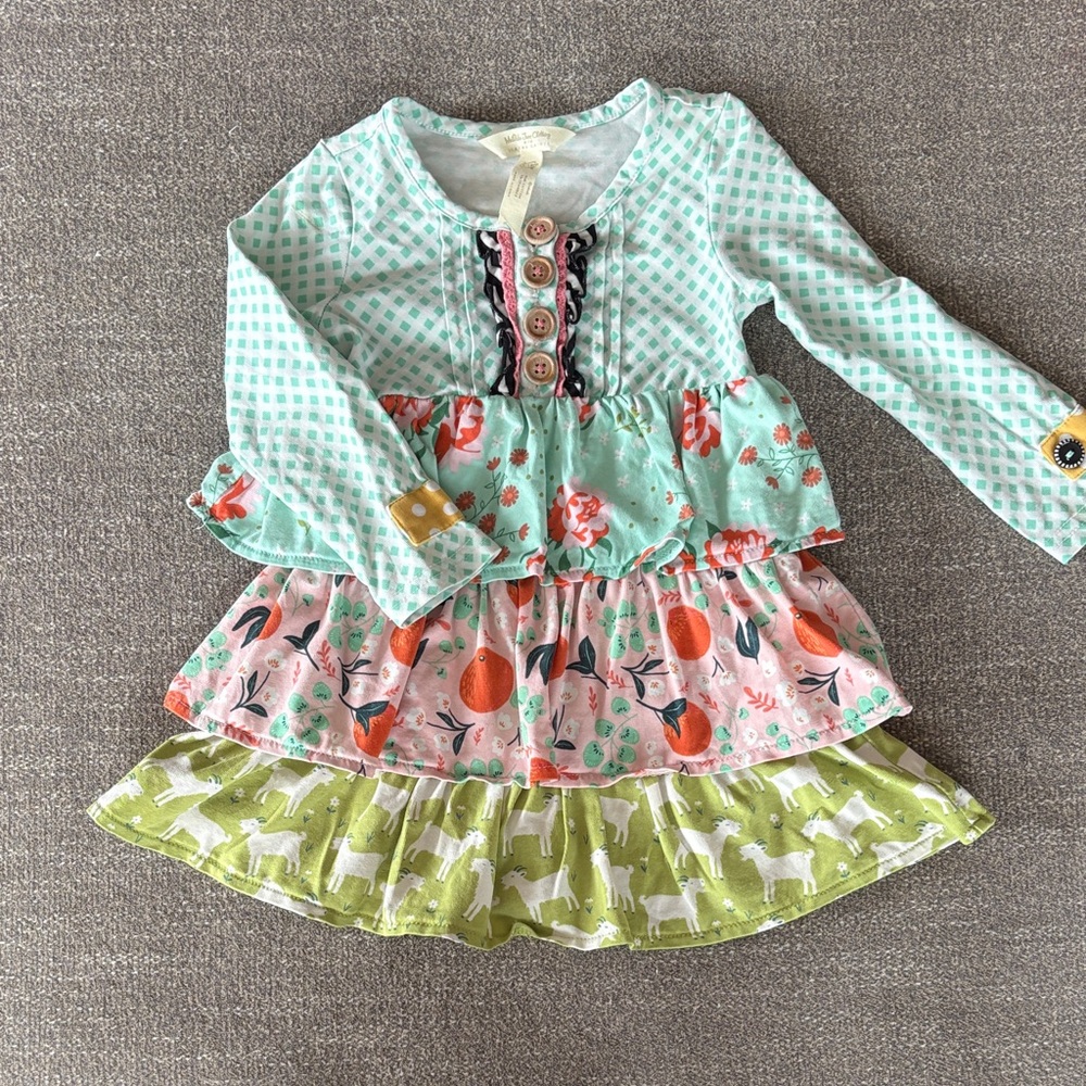 MATILDA JANE with Joanna Gaines Boutique Tiered Kids Dress 12-18 months